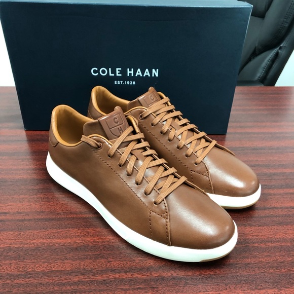 Cole Haan Grandpro Tennis Brown Leather 